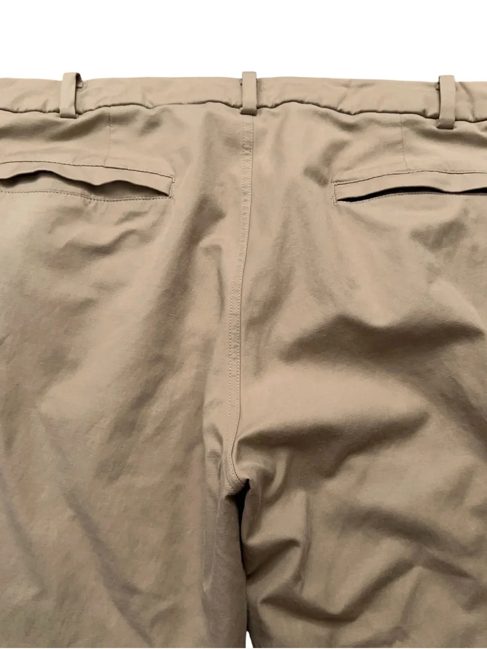 Lululemon Commission Pants Mens Size 36 Slim Fit 5-Pockets Stretch Beige